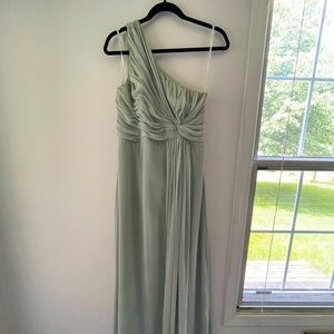 Lowered! 💥 Women’s After Six Sage Green One Strap Bridesmaid Dress